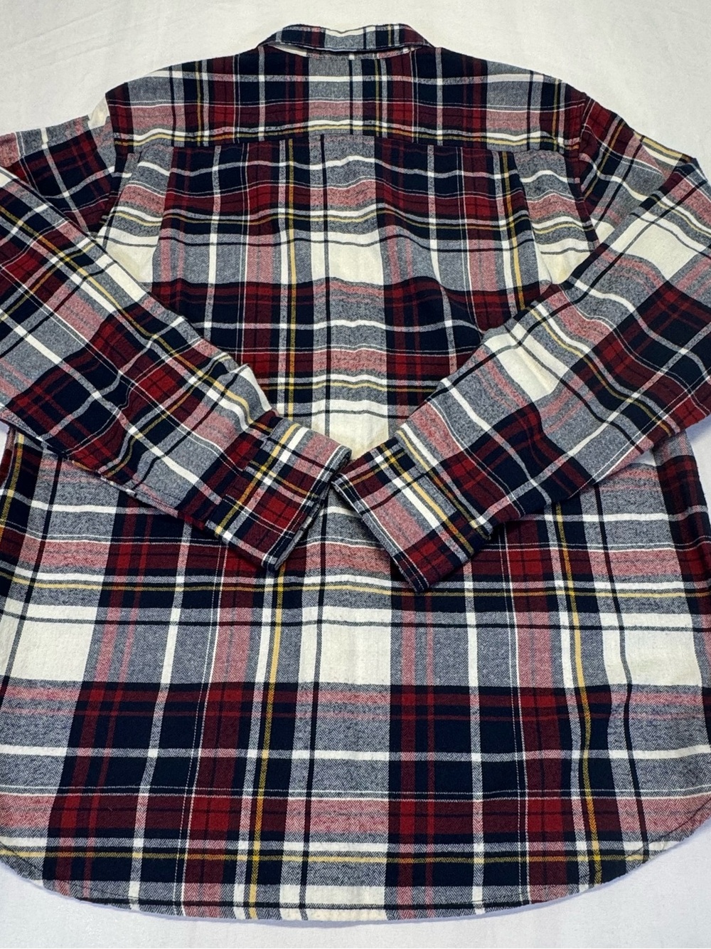 Weatherproof Red, Navy & White Plaid Button-Down Shirt - Picture 6 of 8